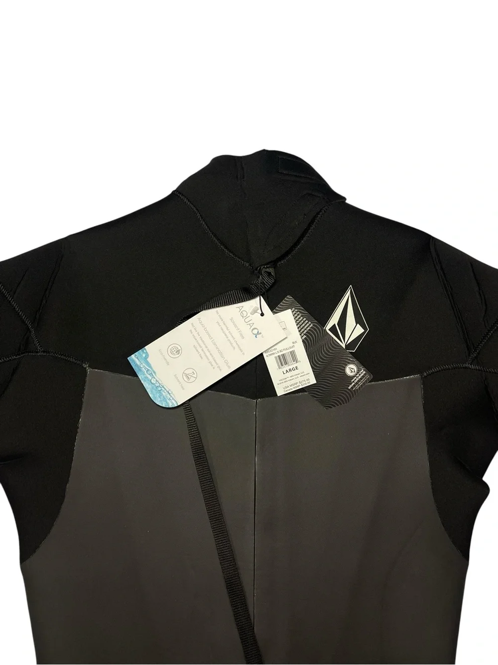 Volcom Men's 4/3MM Modulator Chest Zip Full Wetsuit Black Long Sleeve Size Large